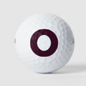 Creëer own Eggplant Personalized Golfballen (Voorkant)