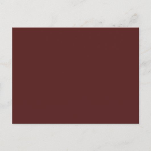 Creëer Own Elegant Burgundy Briefkaart (Voorkant)