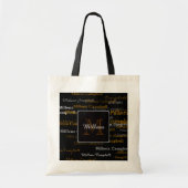 creëer/personaliseer je eigen monogrammed tote bag (Voorkant)