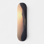Creëer Persoonlijke foto Gold Monogram Naam Maple Persoonlijk Skateboard (Voorkant)