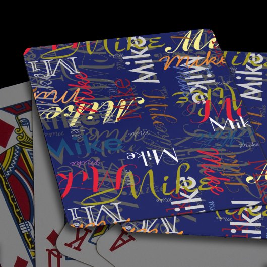 Creëer Persoonlijke kleurnaam Pokerkaarten