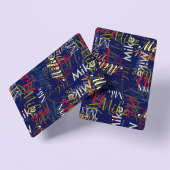 Creëer Persoonlijke kleurnaam Pokerkaarten