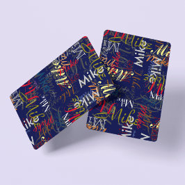 Creëer Persoonlijke kleurnaam Pokerkaarten