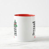 Creëer Persoonlijke naam Initiaal M Kerstmis Mok (Midden)