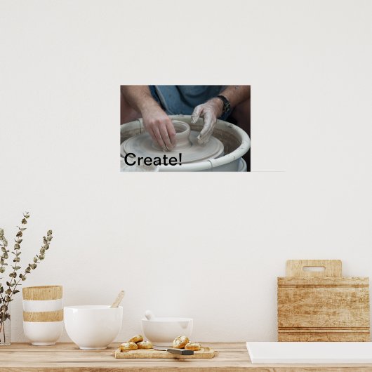 Creëer. Poster (Keuken)
