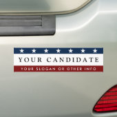 Creëer presidentsverkiezingen bumpersticker (Op auto)