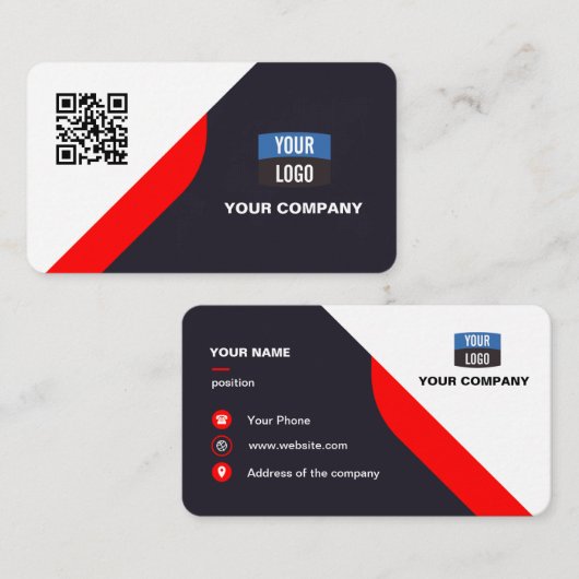 Creëer Professionele moderne Visitekaartjes (Voorkant / Achterkant)