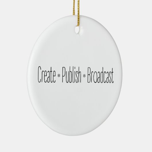 "CREËER ・ PUBLISH ・ BROADCAST", tekst, CREËER, Keramisch Ornament (Rechts)