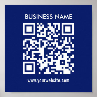 Creëer QR-code direct | Modern eenvoudig ontwerp Poster