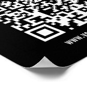 Creëer QR-code direct | Modern eenvoudig ontwerp Poster (Hoek)