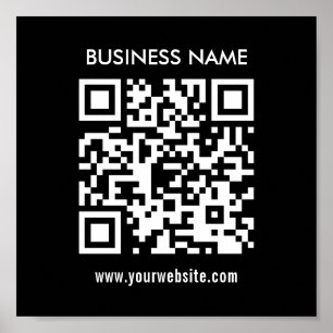 Creëer QR-code direct   Modern eenvoudig ontwerp Poster