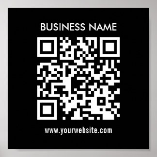 Creëer QR-code direct | Modern eenvoudig ontwerp Poster