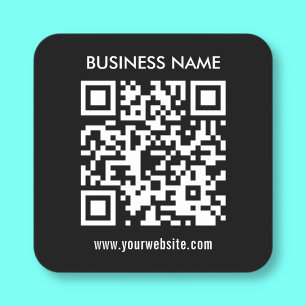 Creëer QR-code direct Modern eenvoudig ontwerp Vierkante Sticker