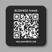 Creëer QR-code direct | Modern eenvoudig ontwerp Vierkante Sticker