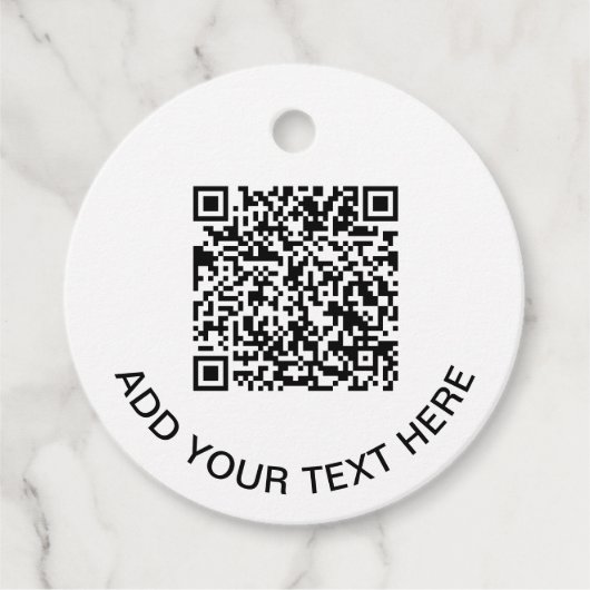 Creëer QR-code Promotie-Logo Bedankjes Labels (Voorkant)