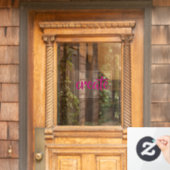 "Creëer" Raamfolie Raamsticker (Huis Deur)