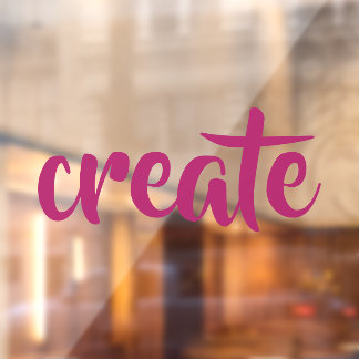 "Creëer" Raamfolie Raamsticker