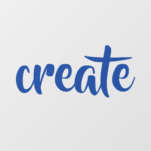 "Creëer" Raamsticker (Vel)