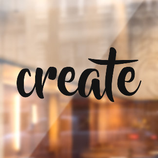 "Creëer" Raamsticker