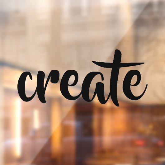 "Creëer" Raamsticker (Vel 2)