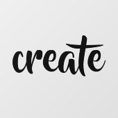 "Creëer" Raamsticker (Vel)