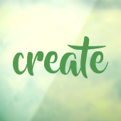 "Creëer" Raamsticker (Vel 3)