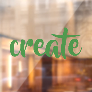 "Creëer" Raamsticker