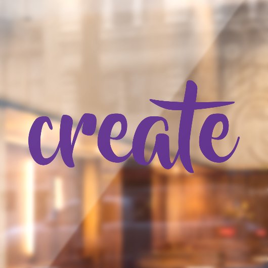 "Creëer" Raamsticker (Vel 2)