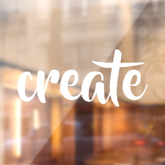 "Creëer" Raamsticker