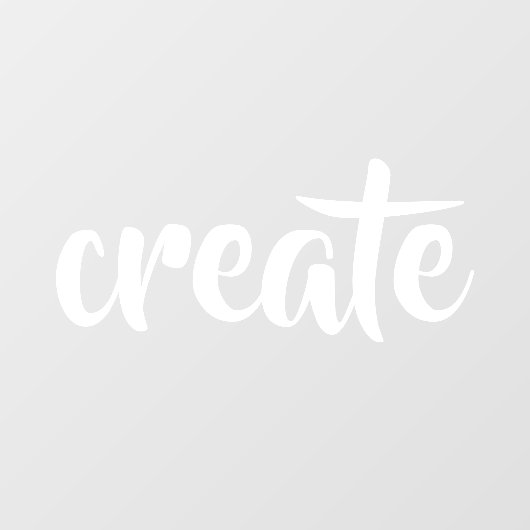 "Creëer" Raamsticker (Vel)
