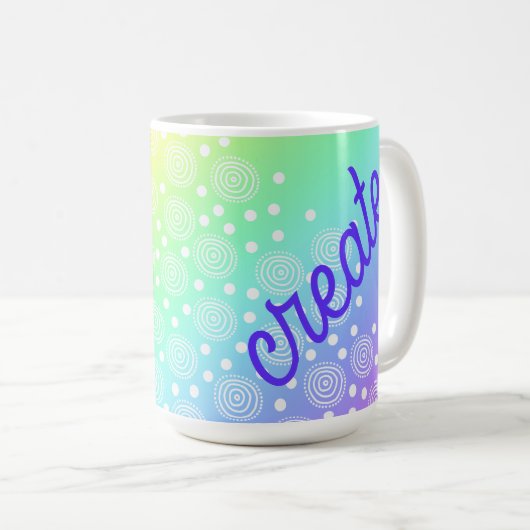 Creëer Rainbow Coffee Mok (Voorkant rechts)