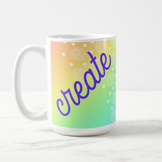 Creëer Rainbow Coffee Mok (Links)