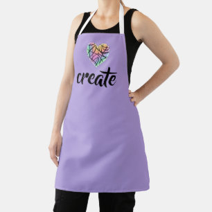 Creëer Rainbow Heart Schort