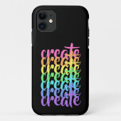 "Creëer" Rainbow iPhone 11 Hoesje (Achterkant)