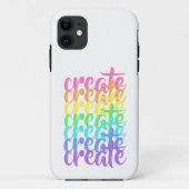"Creëer" Rainbow iPhone 11 Hoesje (Achterkant)