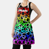 CREËER Rainbow Polka gedopt Apron Schort (Insitu)
