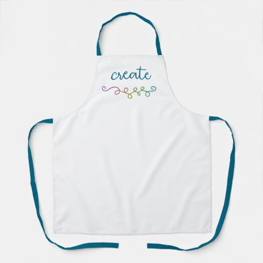 Creëer Rainbow Swirls Apron Schort (Voorkant)