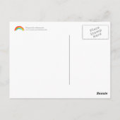 Creëer Rainbow Together Love Couple Briefkaart (Achterkant)