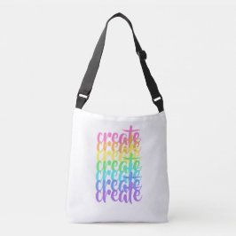 "Creëer" Regenboog Crossbody Tas