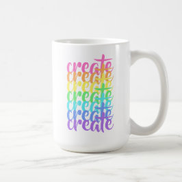 "Creëer" Regenboog Koffiemok