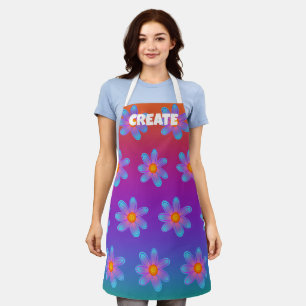 CREËER regenboogbloemen Schort