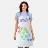 Creëer regenboogbloemen Schort (Gedragen)