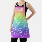 CREËER Regenbooggradiënt zwaaien Apron Schort (Insitu)