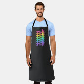 "Creëer" regenboogwoorden Schort (Gedragen)