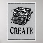 Creëer: Retrotypemachine Art Poster (Voorkant)