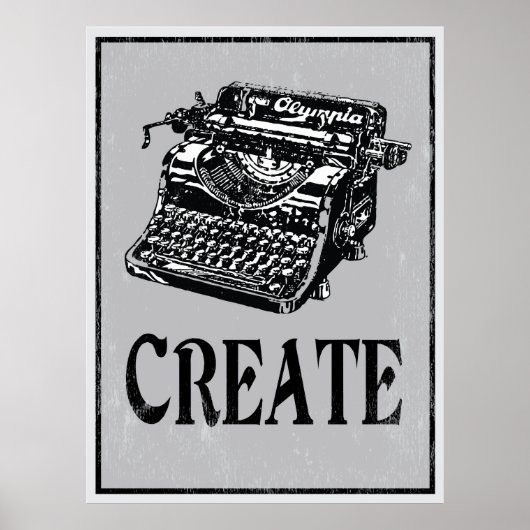 Creëer: Retrotypemachine Art Poster (Voorkant)