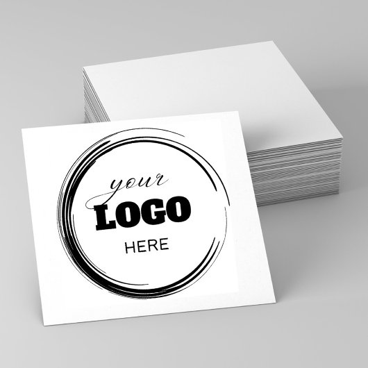 Creëer Ronde Modern Custom Logo Company Business Rubberstempel