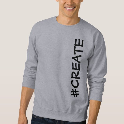 #CREËER (Rotated) Mannen Sweatshirt (Voorkant)