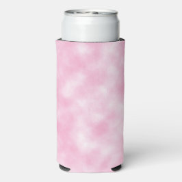 Creëer Roze en Witte Wolken Abstract Patroon Seltzer Blikjeskoeler