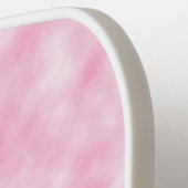Creëer roze wolken Abstract kunstpatroon Pickleball Paddle (Links Detail)